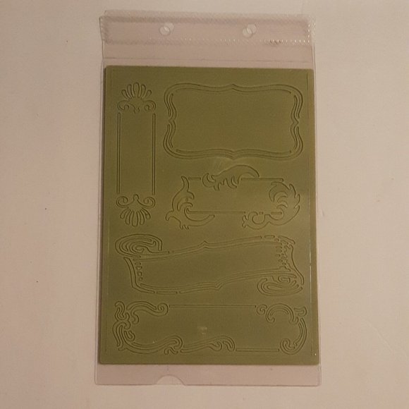 Cuttlebug Fanciful Labels Embossing Folder 5 Variations - Picture 8 of 11